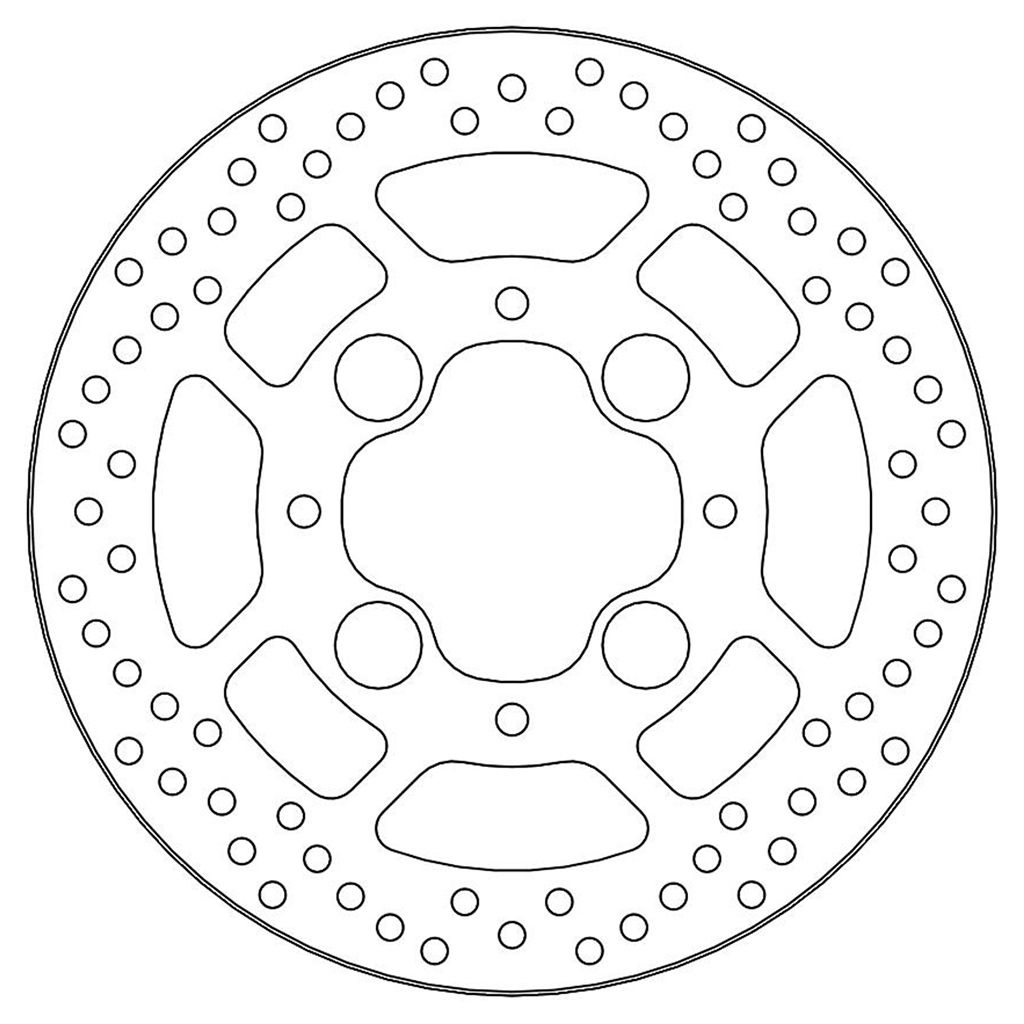 Moto-Master Bremsscheibe Halo hinten starr mit ABE