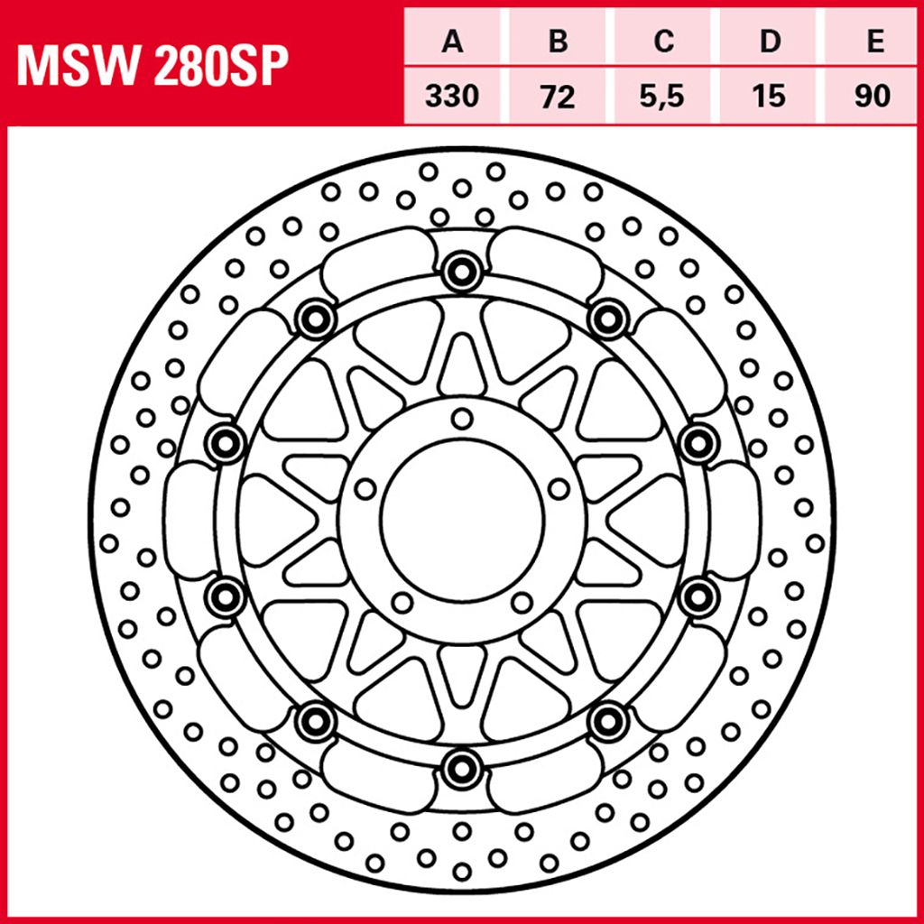 TRW Bremsscheibe 5,5 mm ohne ABE