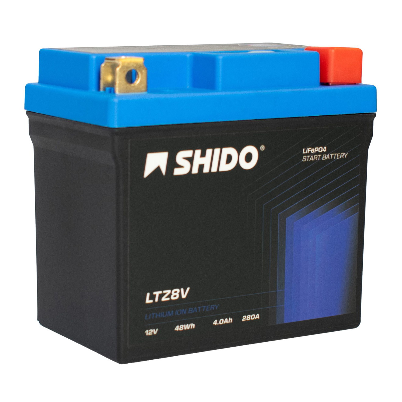 Shido Batterie 12V 4.5AH9AH LTZ8V/YTZ8V Lithium-Ionen