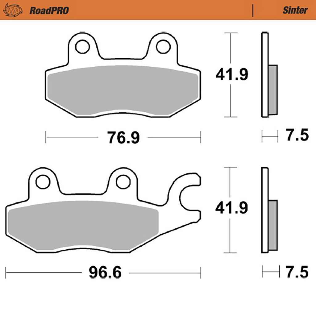 Moto-Master Bremsbelag RoadPRO Sinter vorn