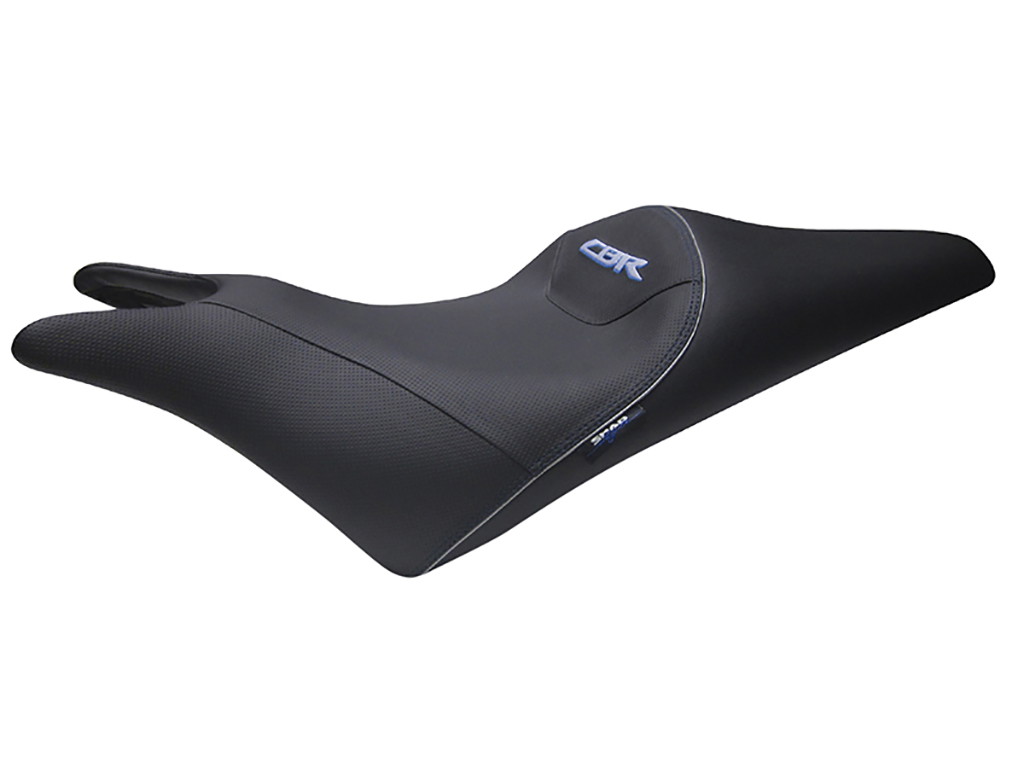 SHAD Sitzbank Schwarz mit blauer Naht