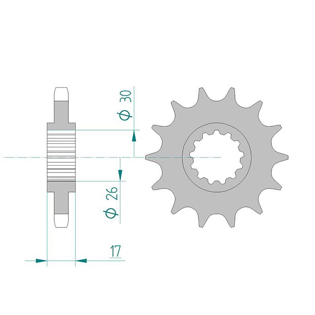 AFAM Kettensatz für Honda CB 1000 R ABS 08-16 530 XSR2G