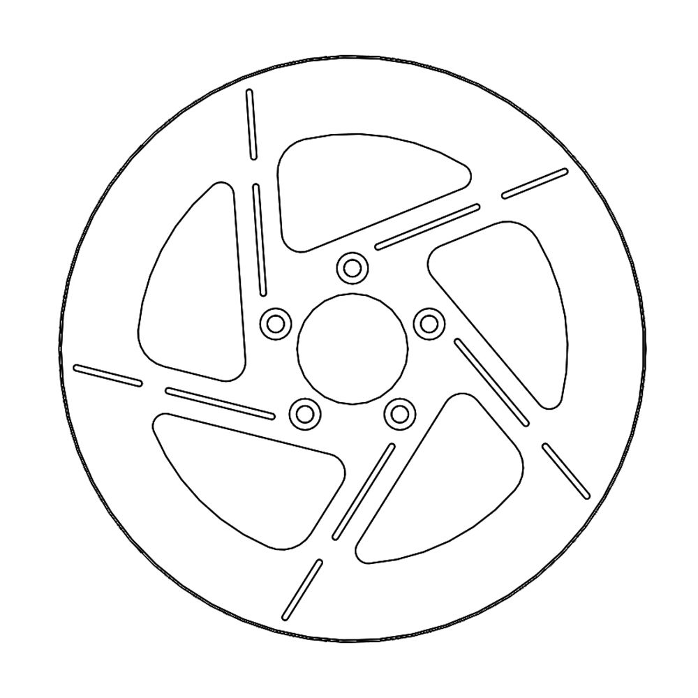 Moto-Master Bremsscheibe Tulsa vorn links starr mit ABE