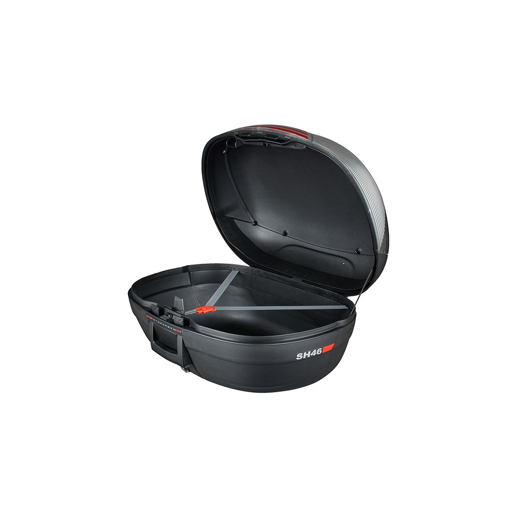 SHAD Topcase SH46 schwarz/rot mit Trägerplatte