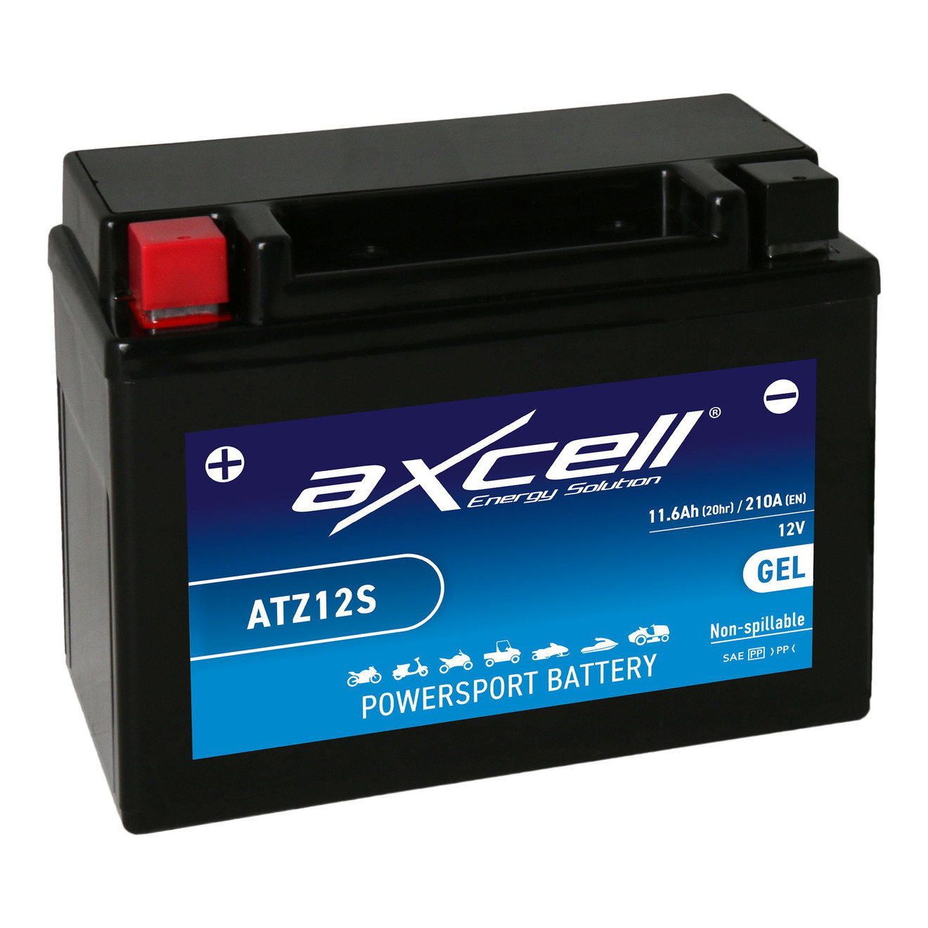AXCELL Batterie 12V YTZ12S GEL