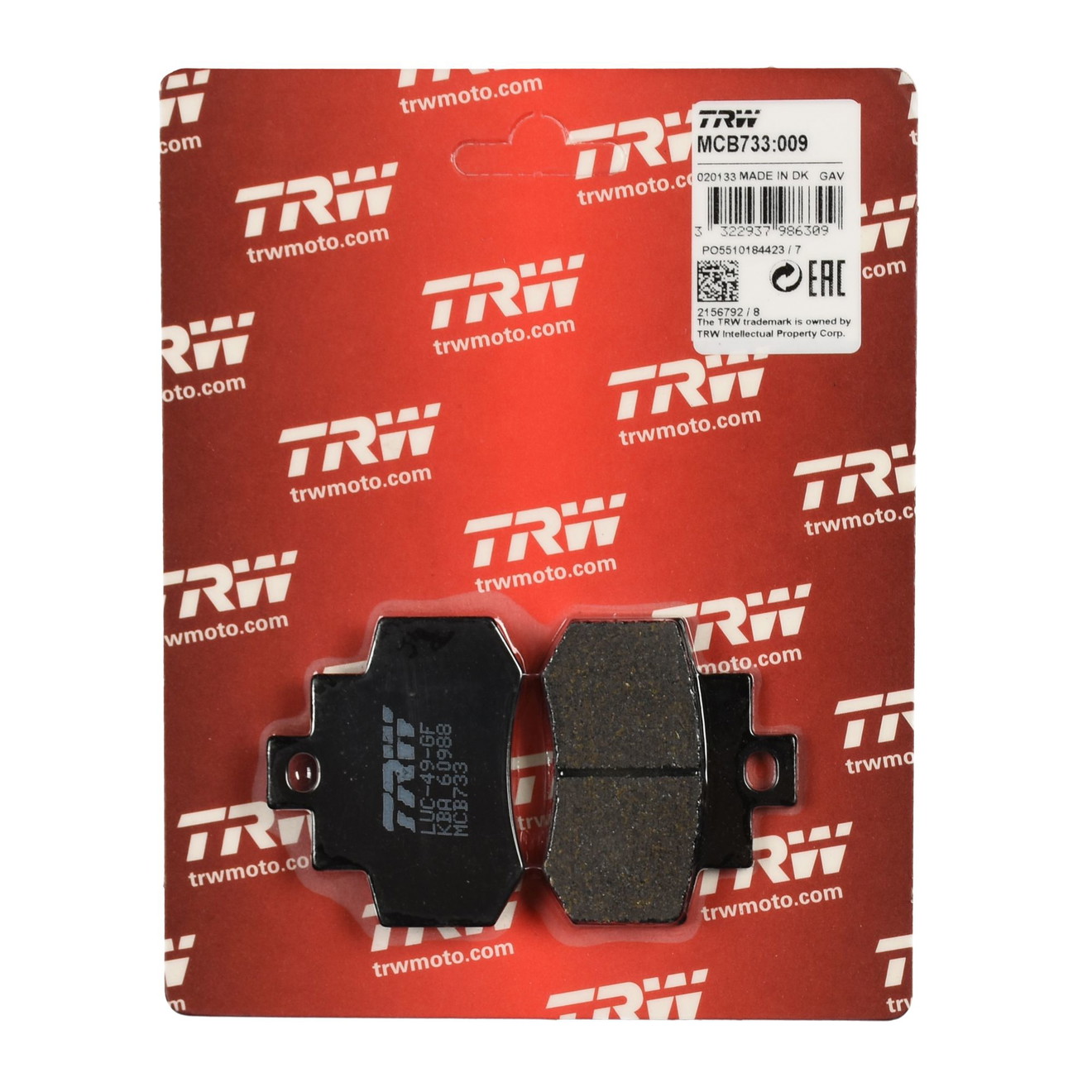 TRW Bremsbelag organisch