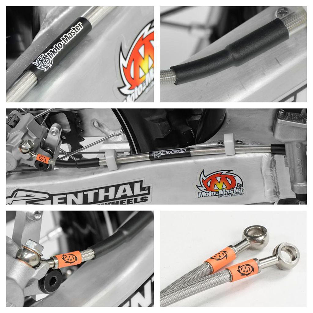 Moto-Master Stahlflexleitung f. OEM hinten
