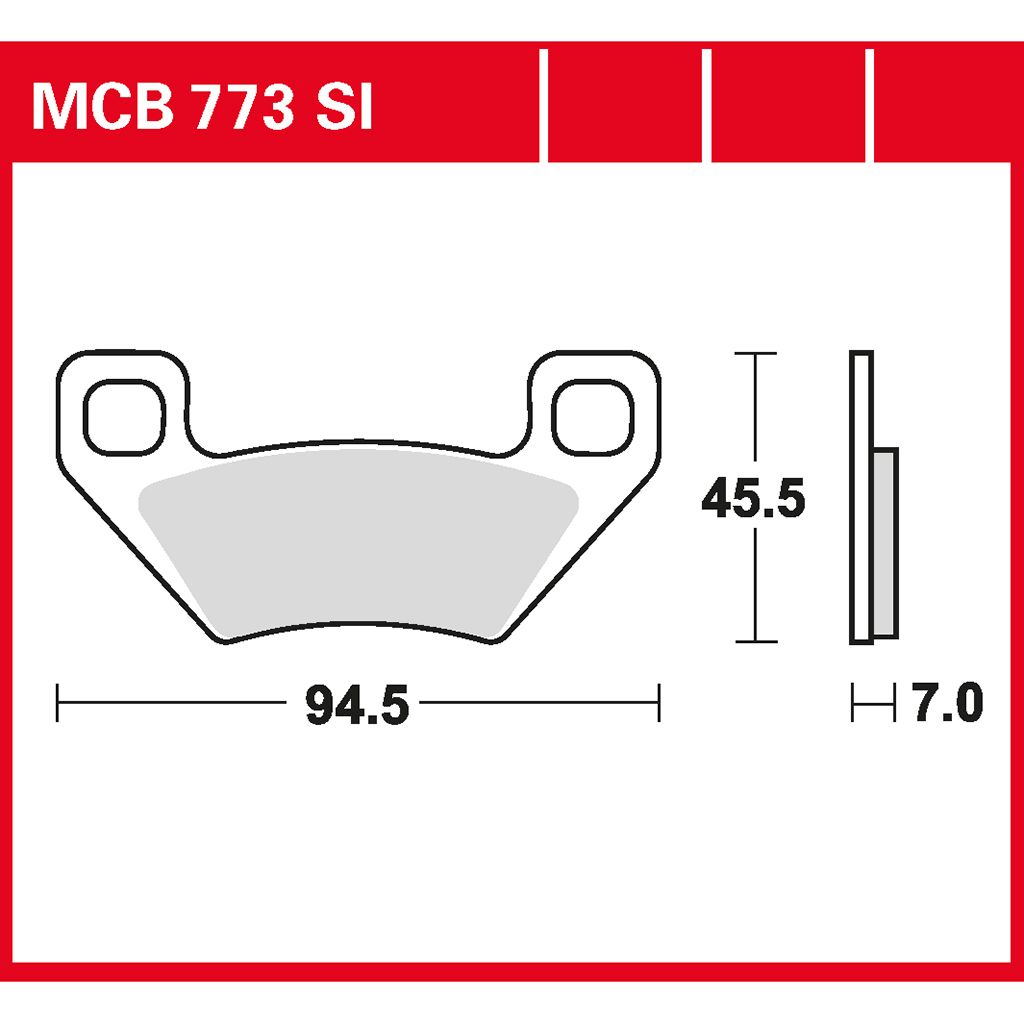 TRW Bremsbelag Sinter Offroad MCB773SI