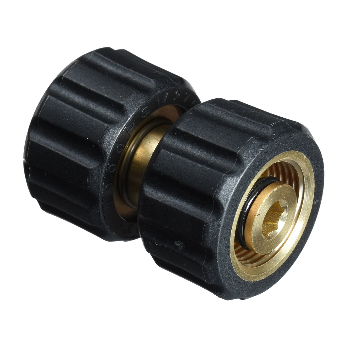 Slangconnector M22 IG met wartelmoer voor hogedrukslang verlenging