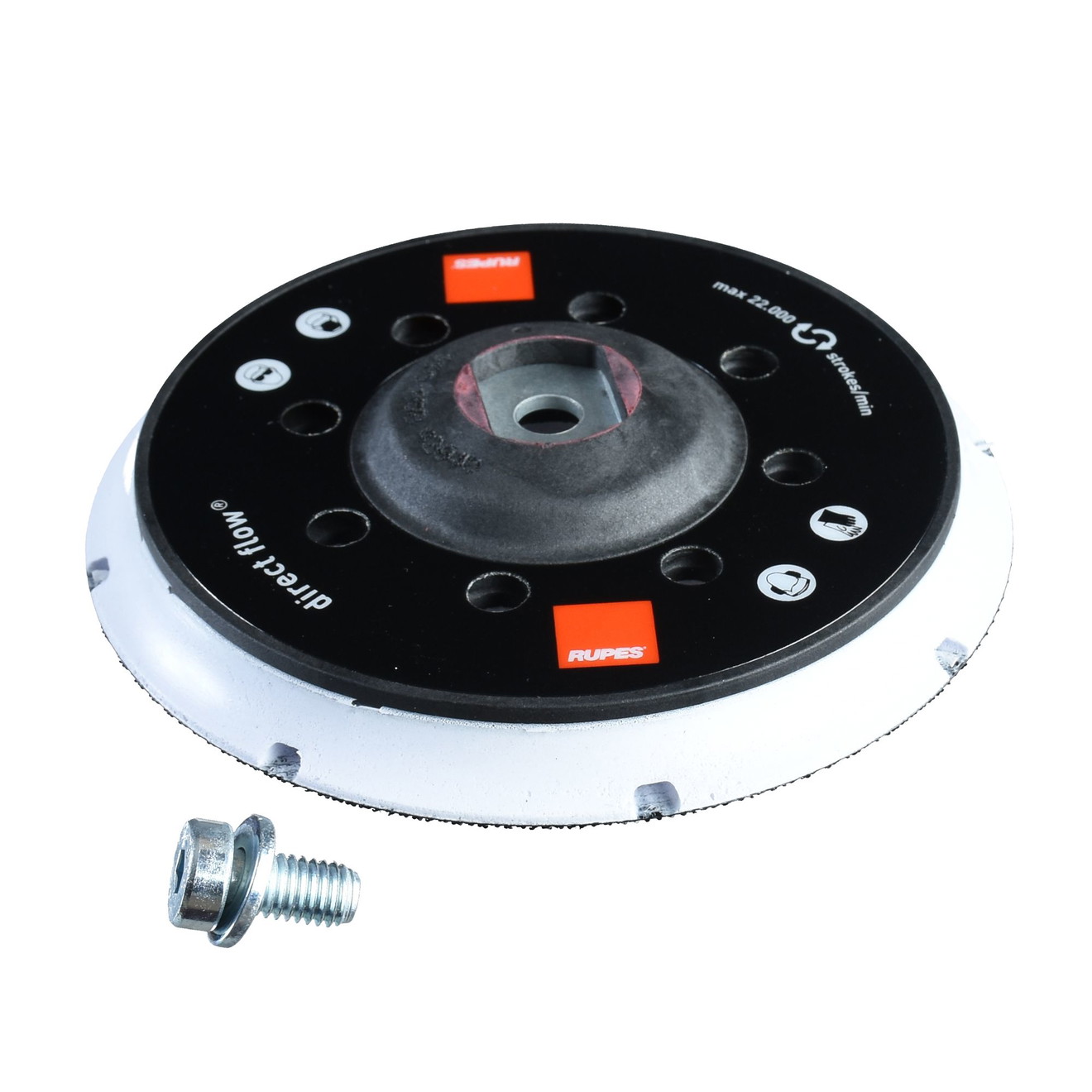 Plateau de soutien Rupes 125 mm Velcro M8 pour BigFoot LHR12 et LHR15 ES