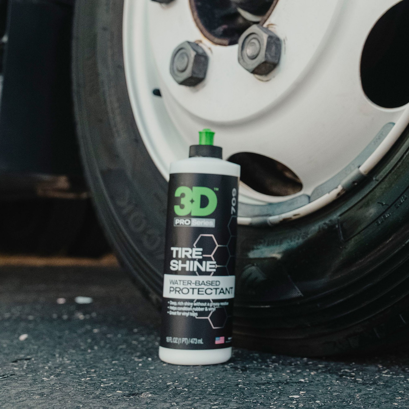 3D Tire Shine Tire Dressing 473 ml