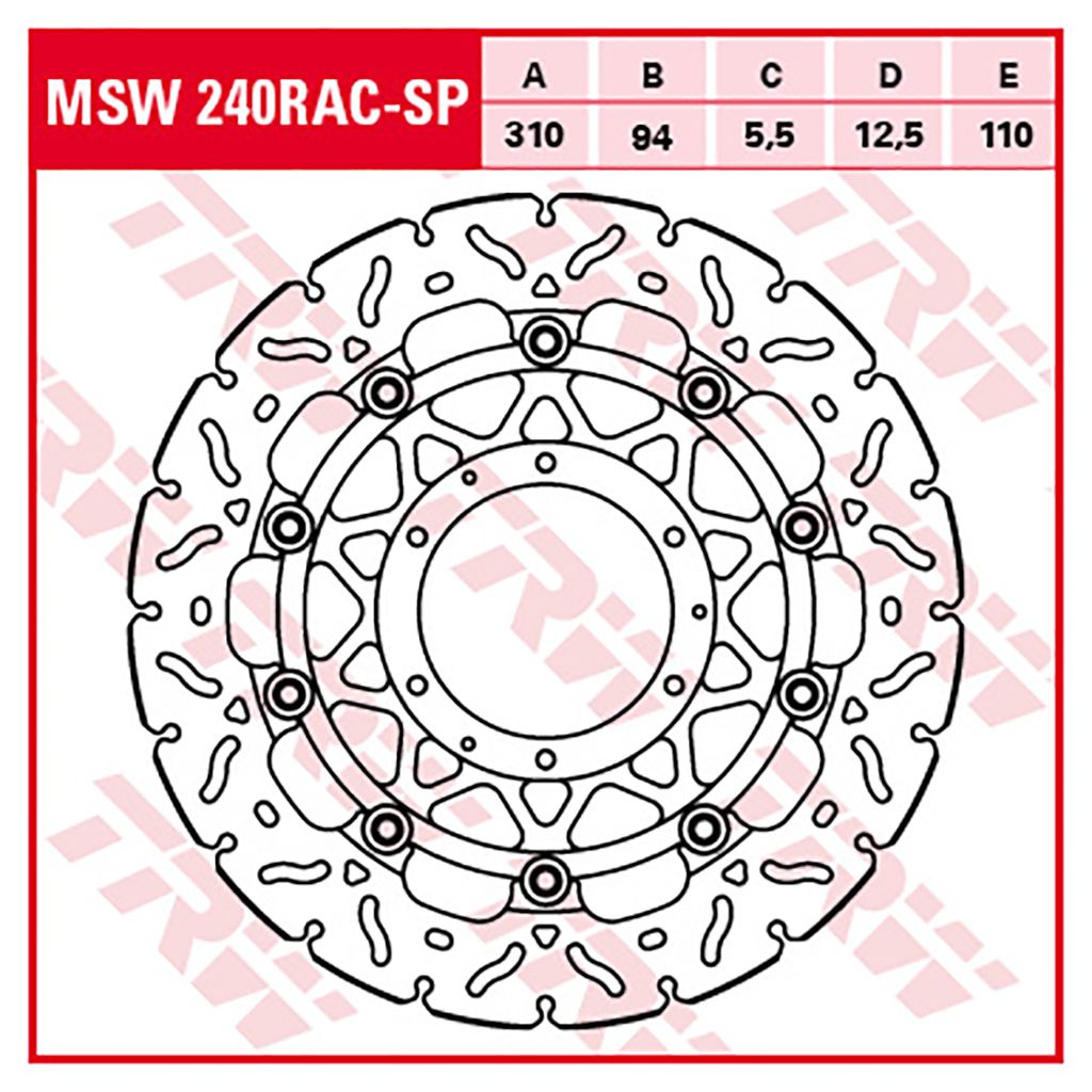 TRW Bremsscheibe 5,5 mm ohne ABE