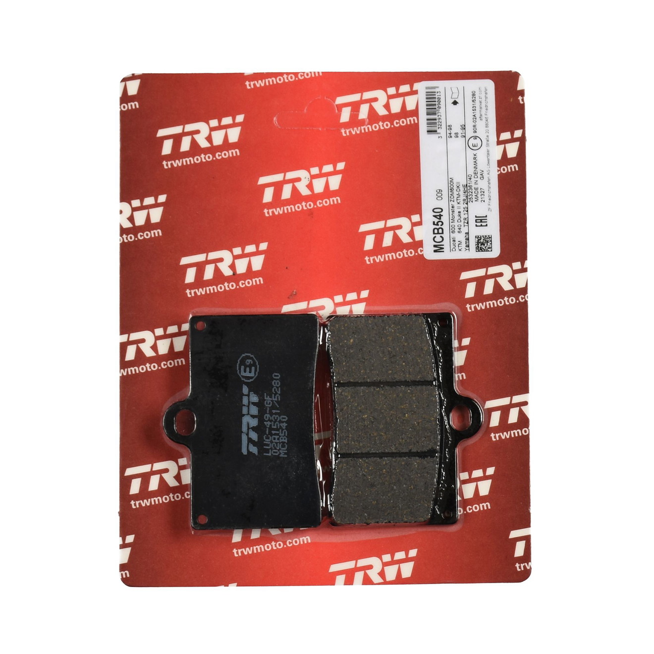 TRW Bremsbelag organisch MCB540