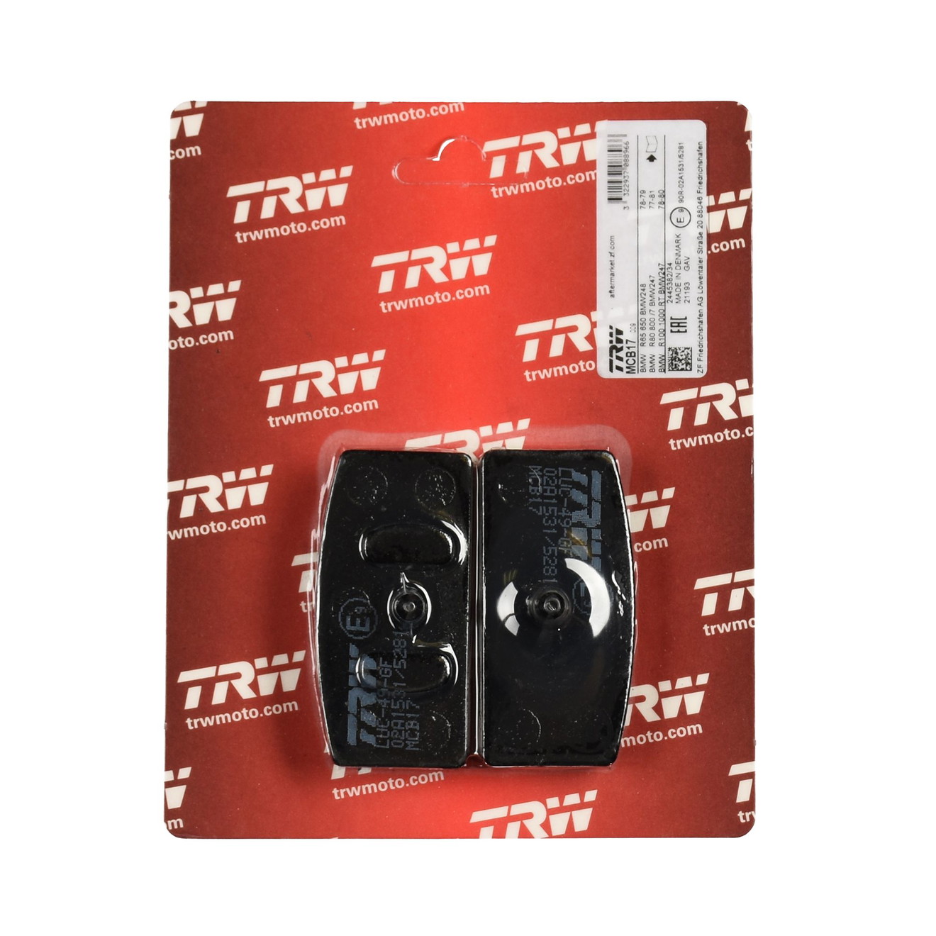 TRW Bremsbelag organisch MCB17