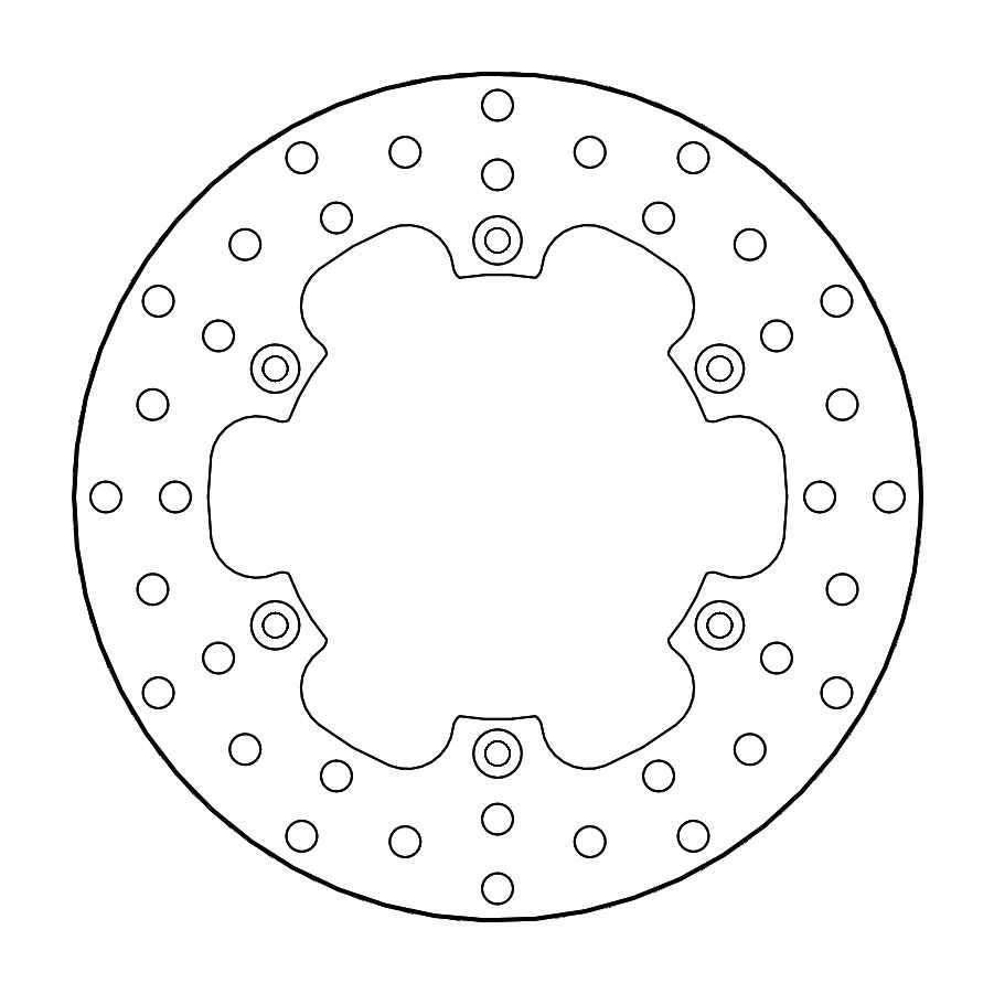 Moto-Master Bremsscheibe Halo hinten