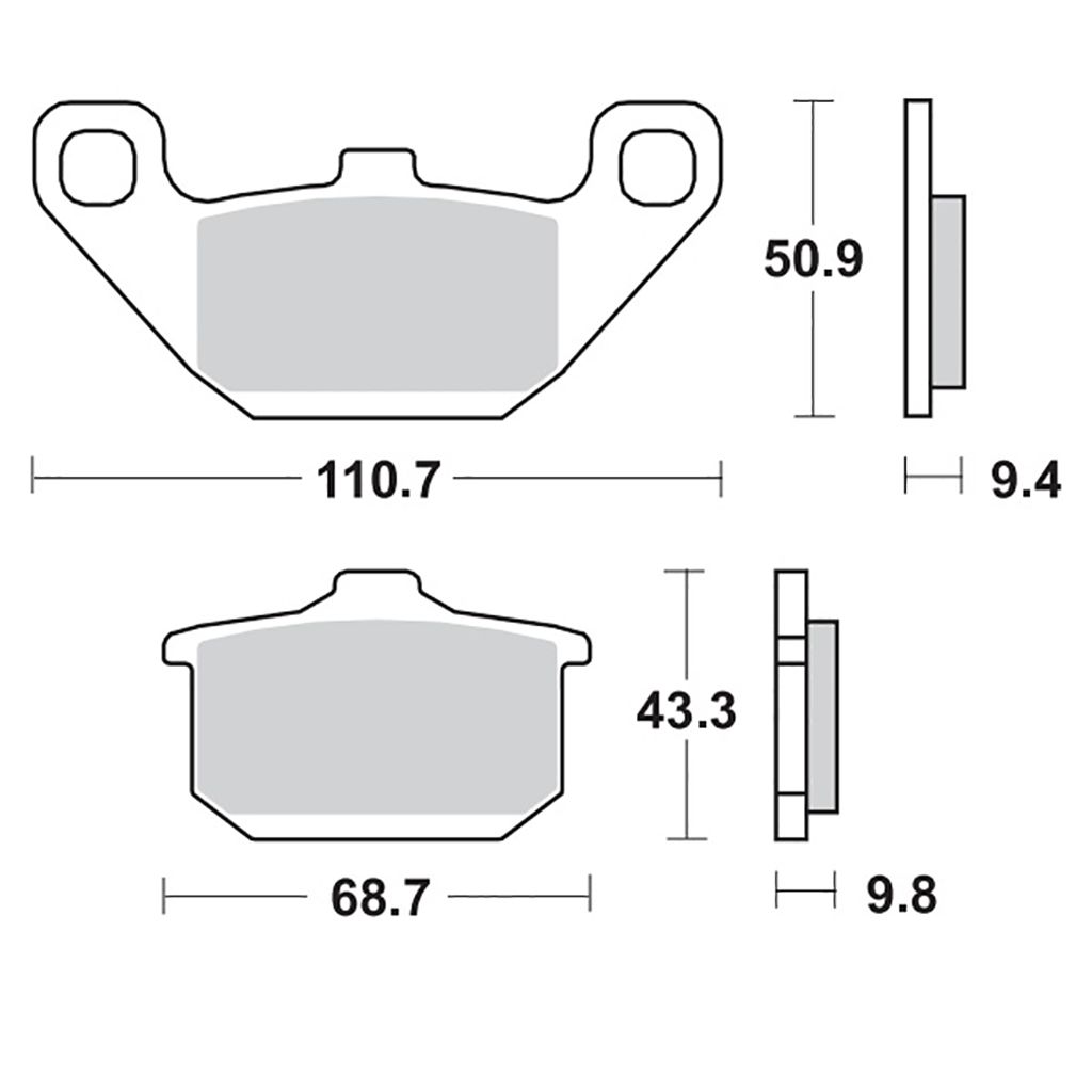 Moto-Master Bremsbelag RoadPRO Ceramic
