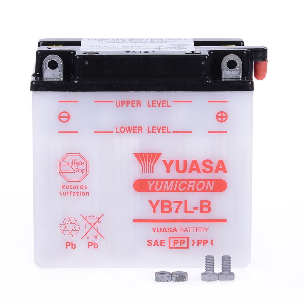 Yuasa Batterie 12V 8AH YB7L-B Blei-Säure 50712 ohne Säurepack