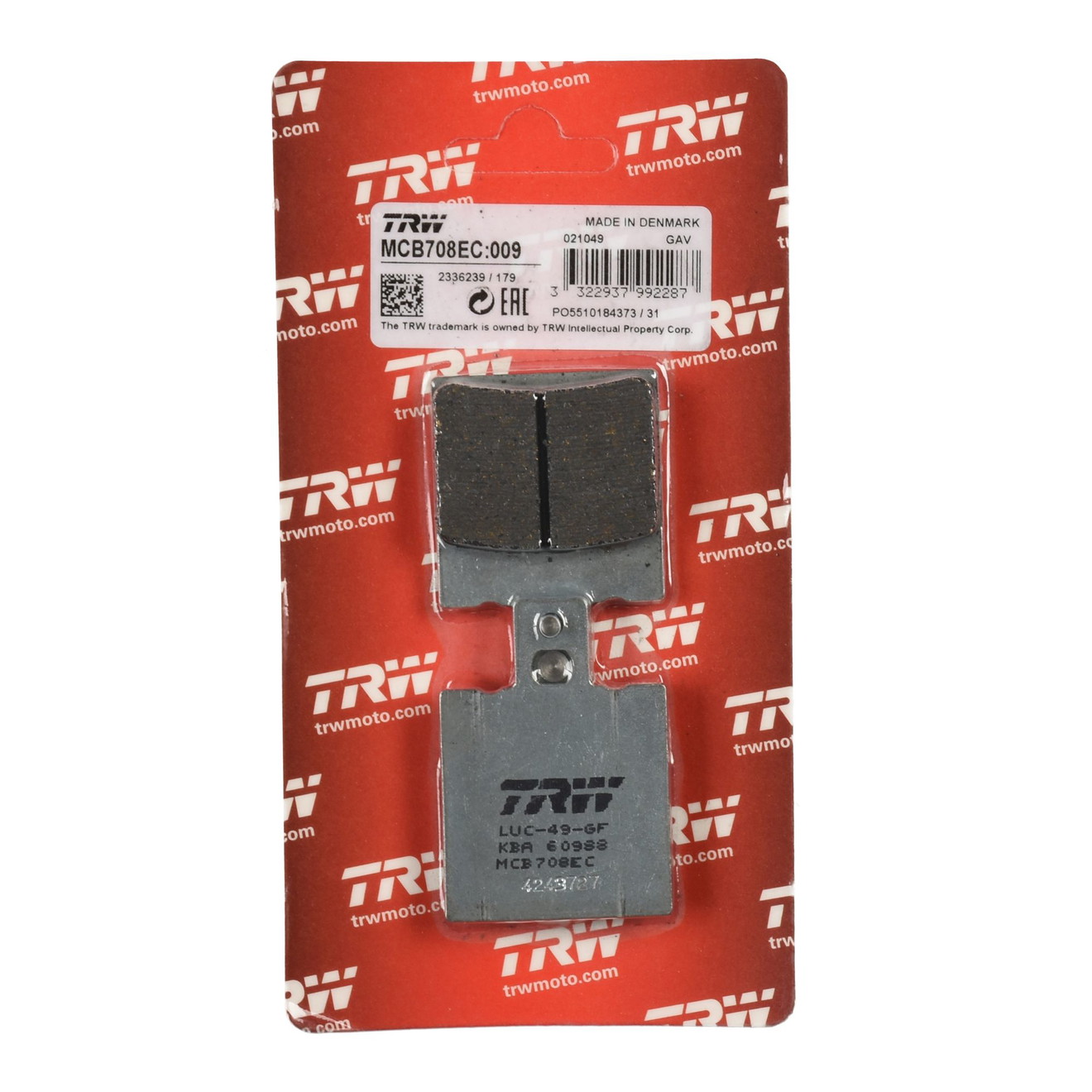 TRW Bremsbelag organisch MCB708EC