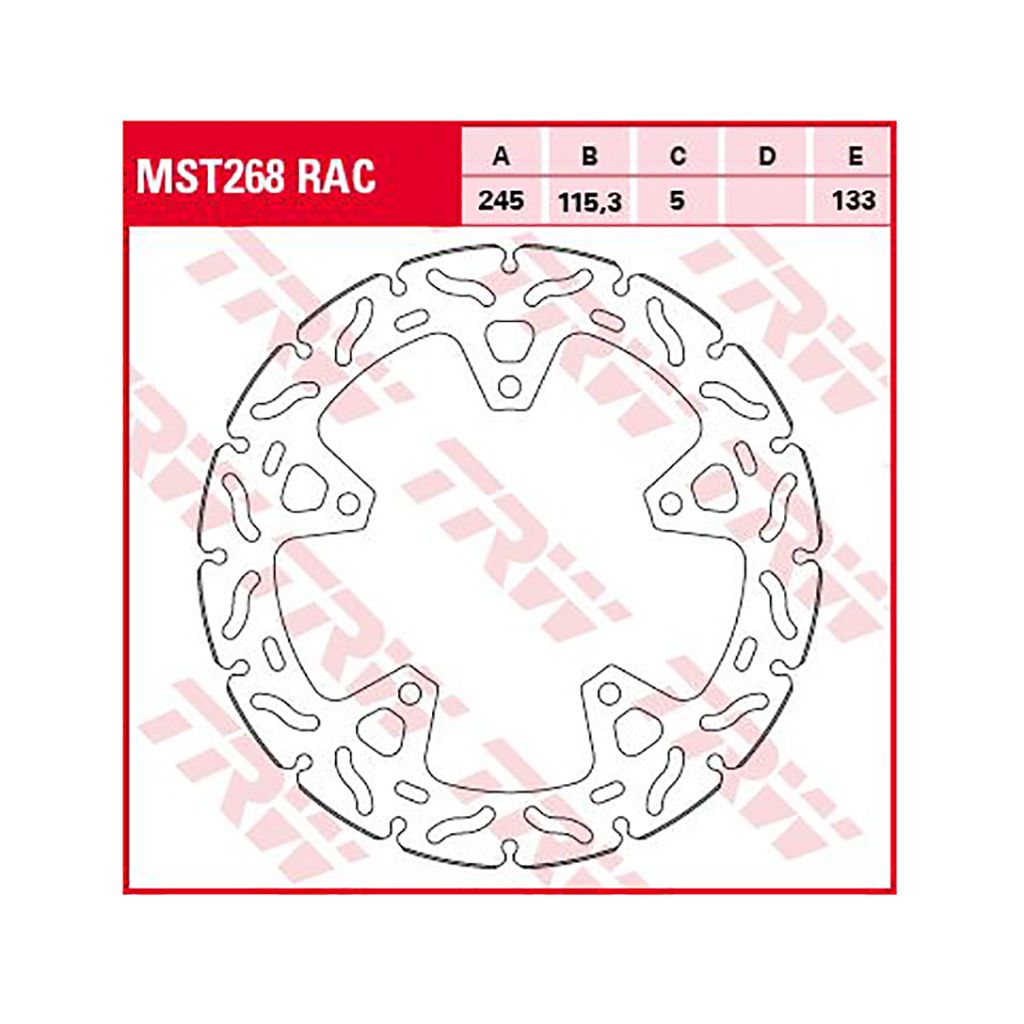 TRW Bremsscheibe MST268RAC