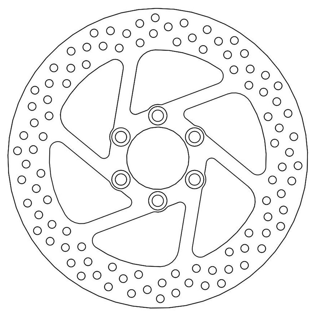 Moto-Master Bremsscheibe Halo hinten starr mit ABE