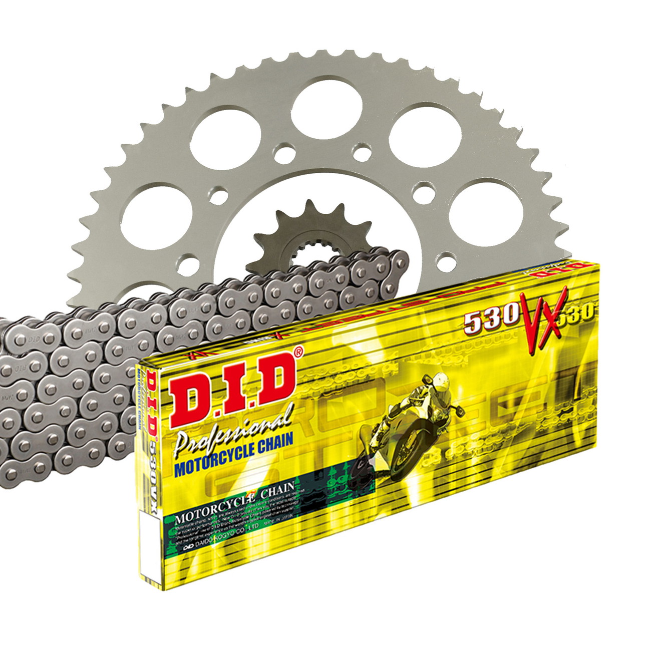 DID Kettensatz für Ducati Pantah SL 500 82-84 530 VX