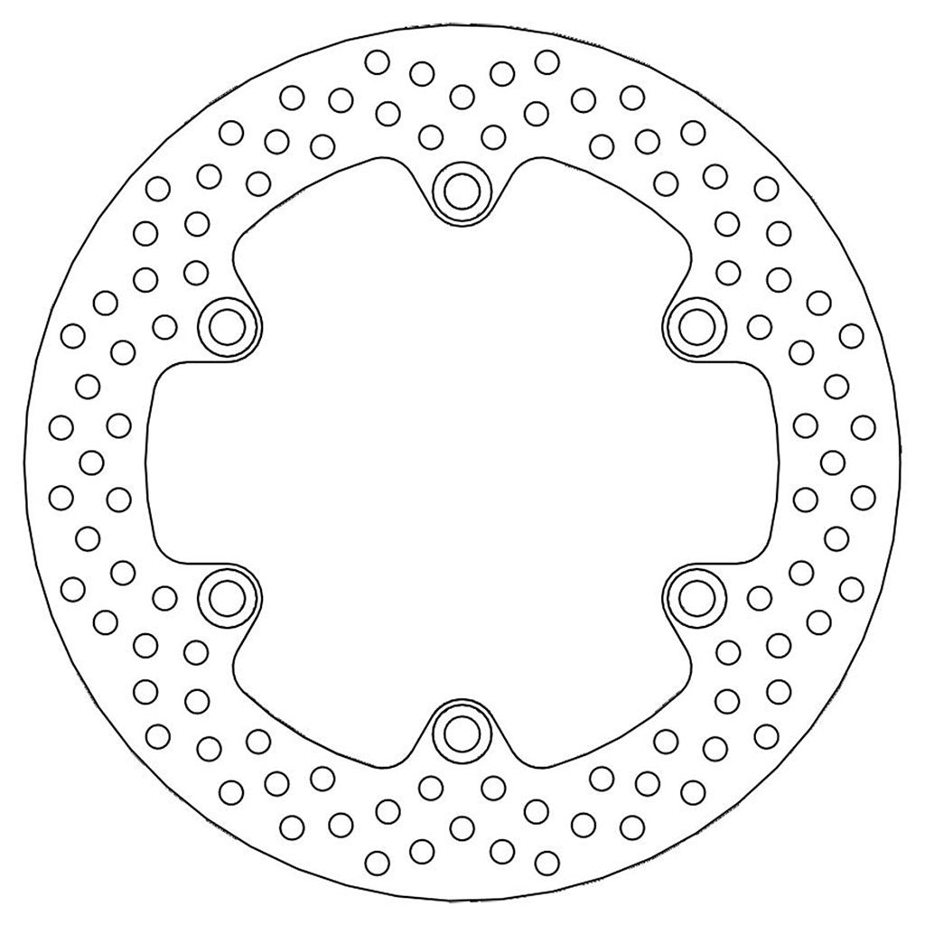 Moto-Master Bremsscheibe Halo hinten starr mit ABE