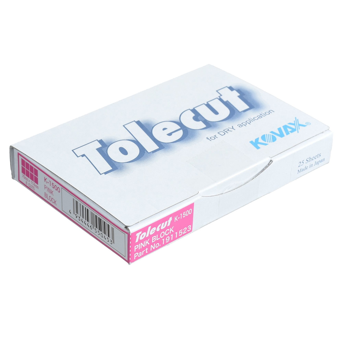 KOVAX Tolecut Banda Abrasiva Autoadezivă 29 x 35mm roz K1500 200 bucăți