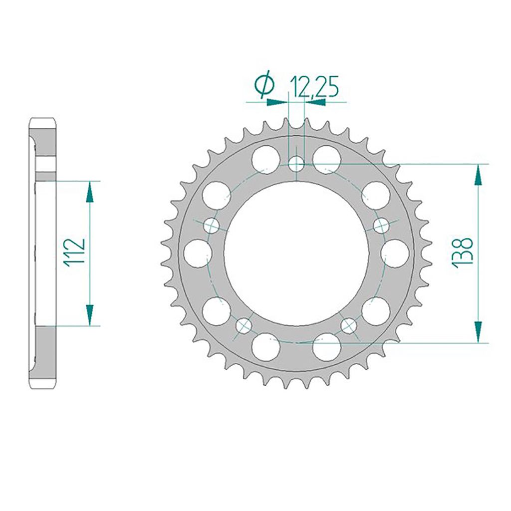 AFAM Kettenrad ALU #530 43 Zähne