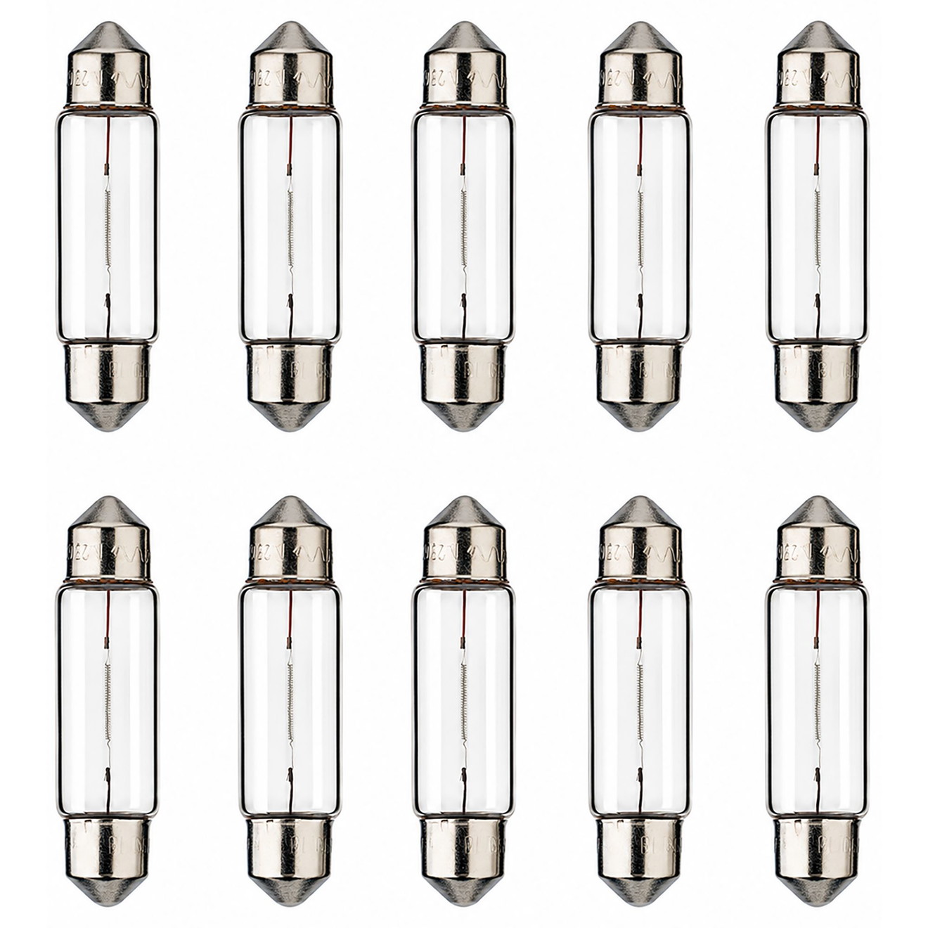 Flösser Lampen 6V 10W SV8.5 11x40 Soffitte VPE10