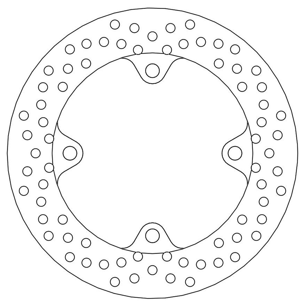 Moto-Master Bremsscheibe Halo hinten starr mit ABE
