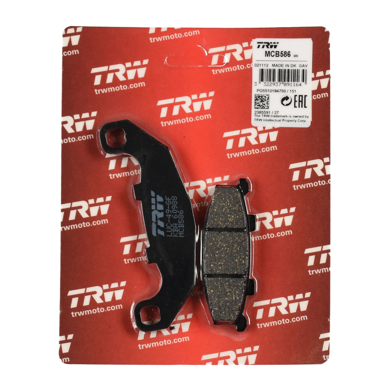 TRW Bremsbelag organisch MCB586