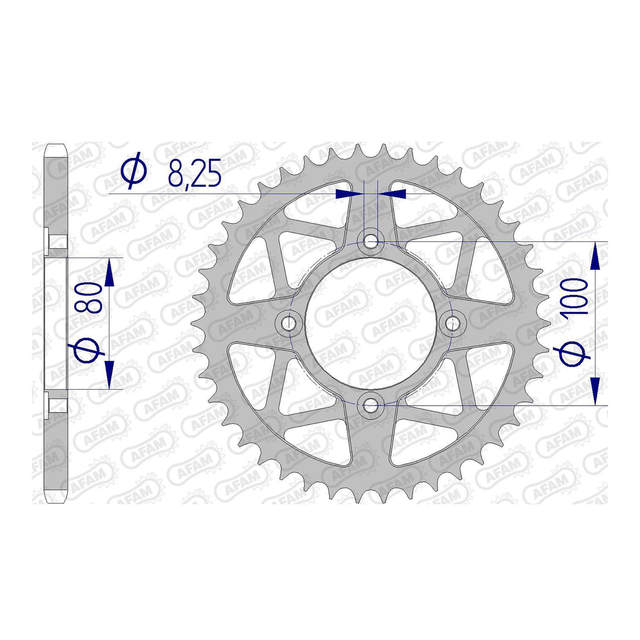 AFAM Kettenrad ALU #520 39 Zähne