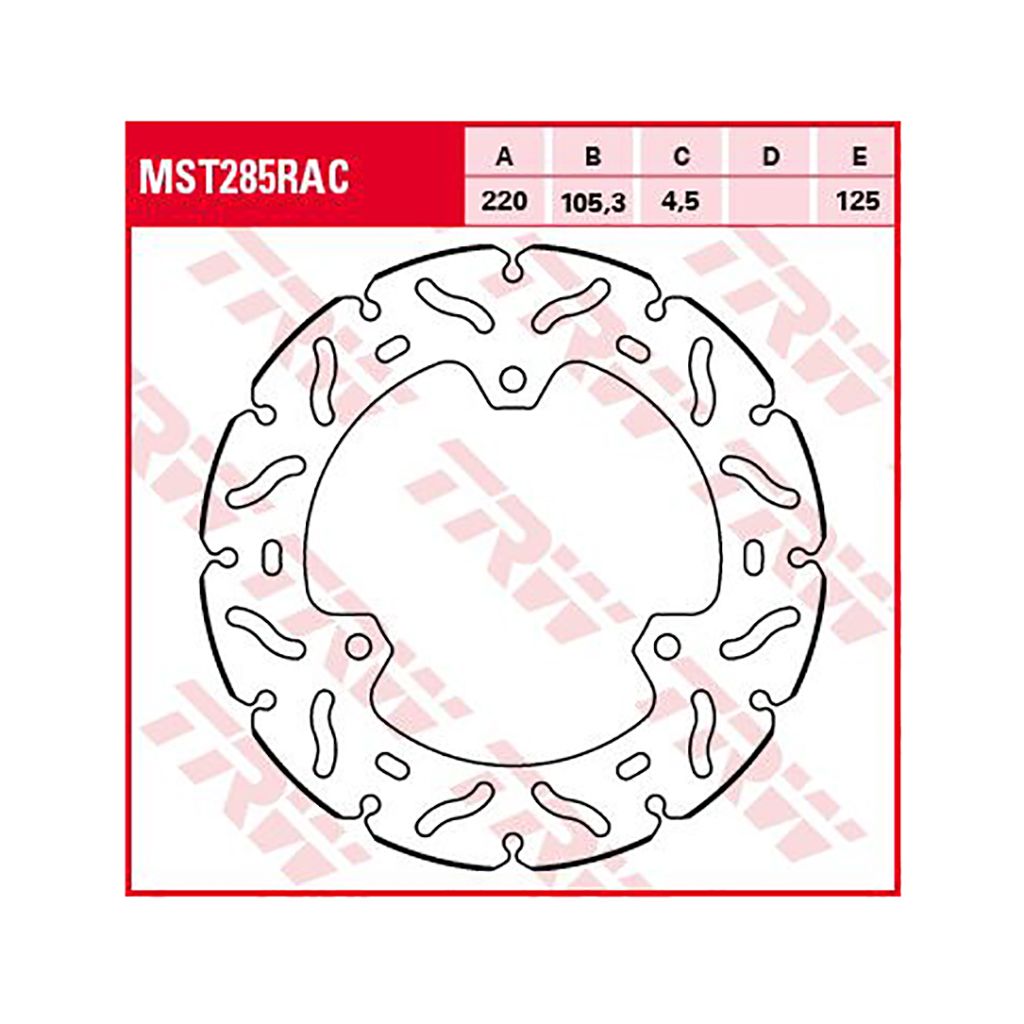 TRW Bremsscheibe MST285RAC