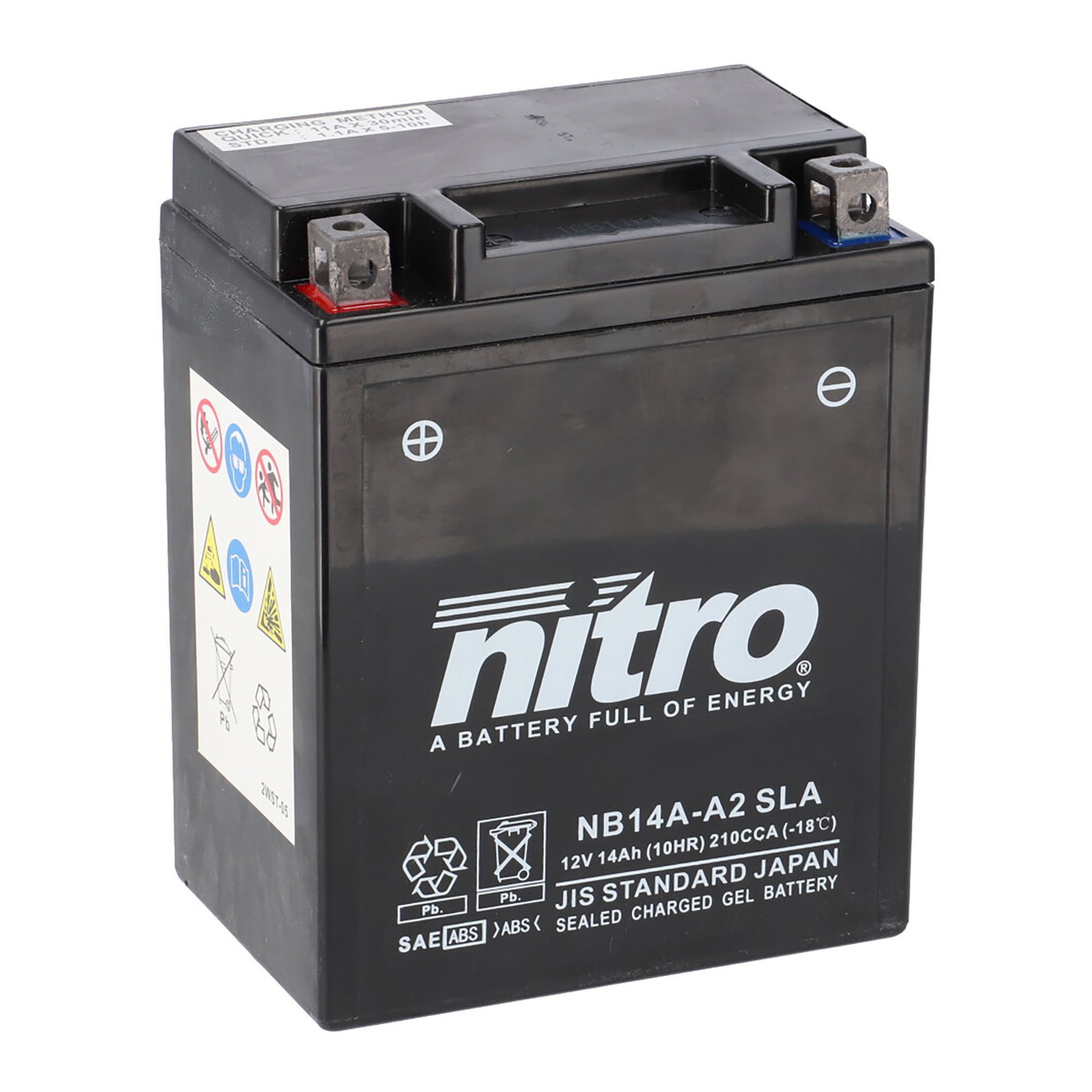 Nitro Batterie 12V 14AH YB14A-A2 Gel