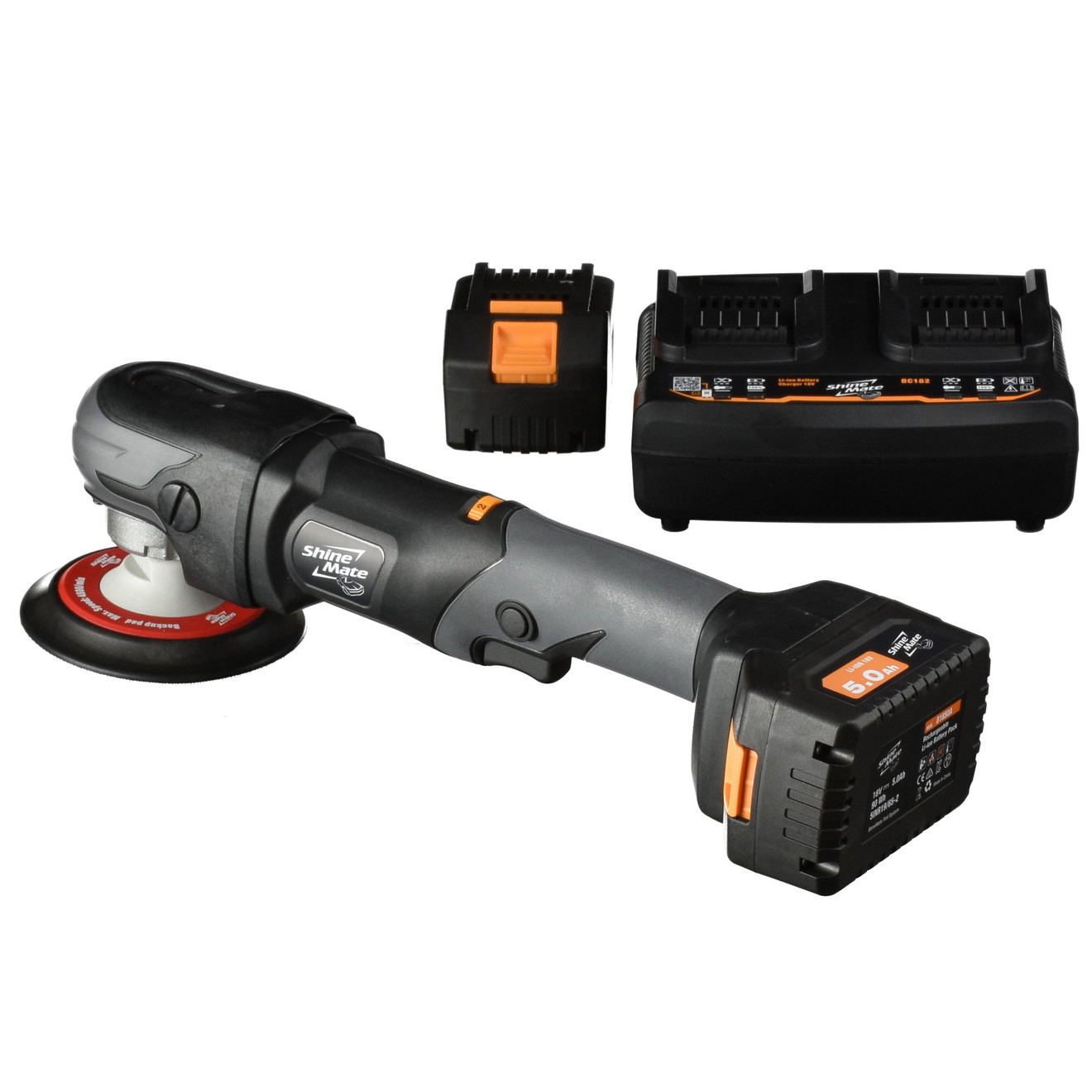 Machine de polissage sans fil ShineMate 125mm EB251-5 Charger Set