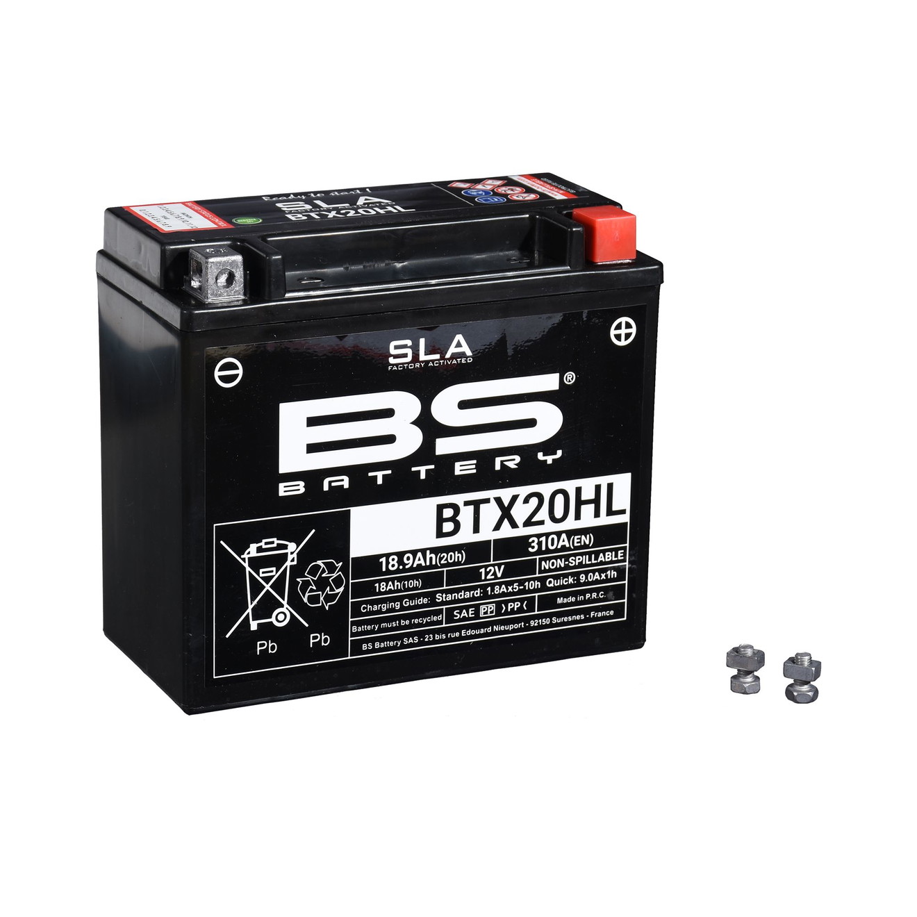 BS Batterie 12V 18AH YTX20HL GEL