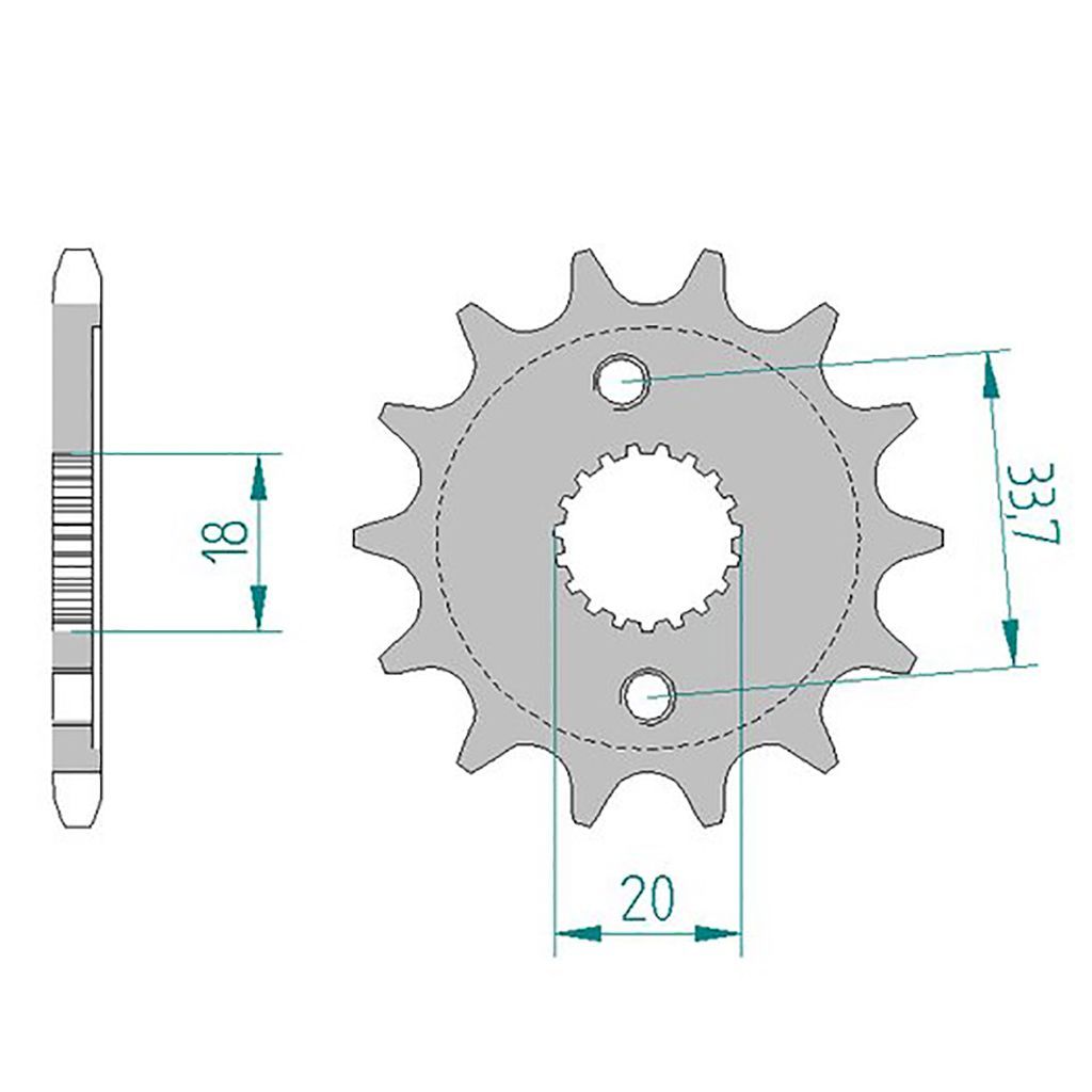 AFAM Kettensatz für Honda CR-F 150 RB (19/16 Zoll) 07-21 428 R1G
