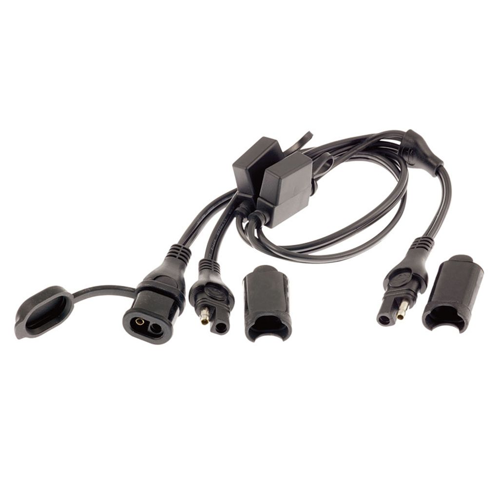 Optimate Anschlusskabel SAE 05 Y-Splitter mit Sicherungen / Kabel 50 cm