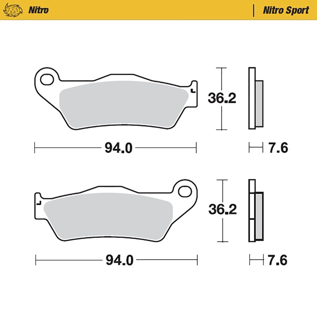Moto-Master Bremsbelag Nitro Sport ohne ABE