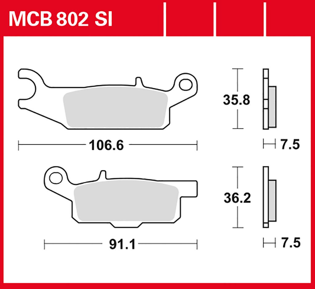 TRW Bremsbelag Sinter Offroad