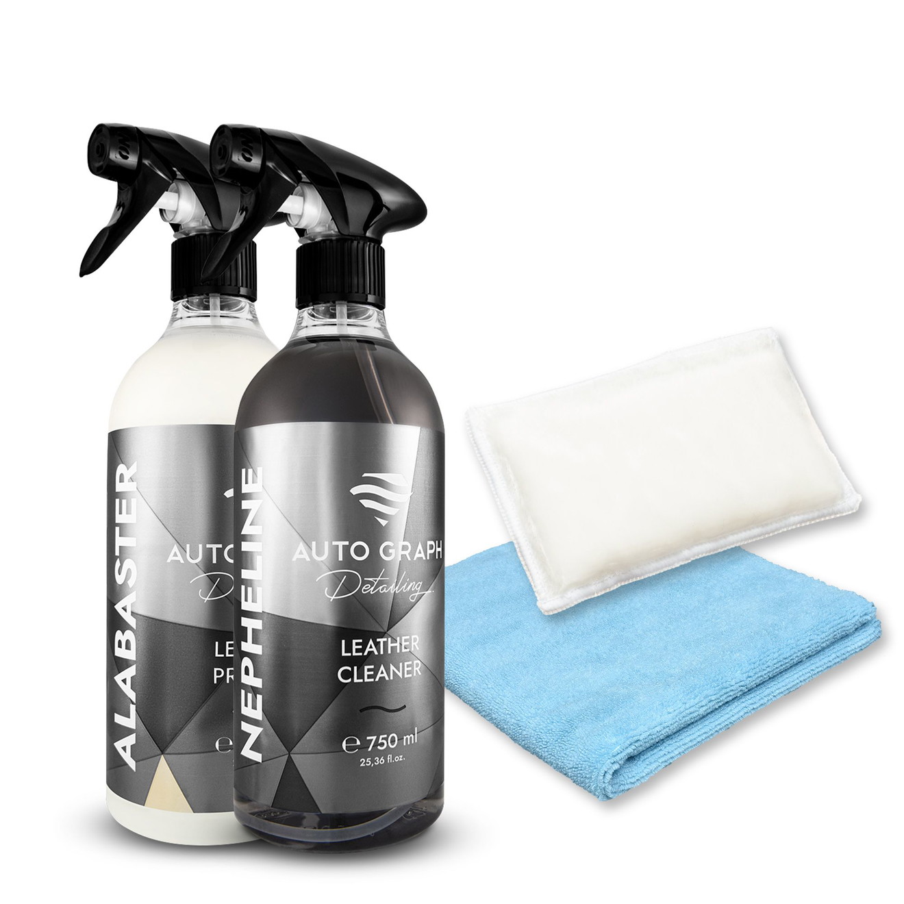 AUTO GRAPH Set Detailing Leather Clean & Protect XL 750 ml