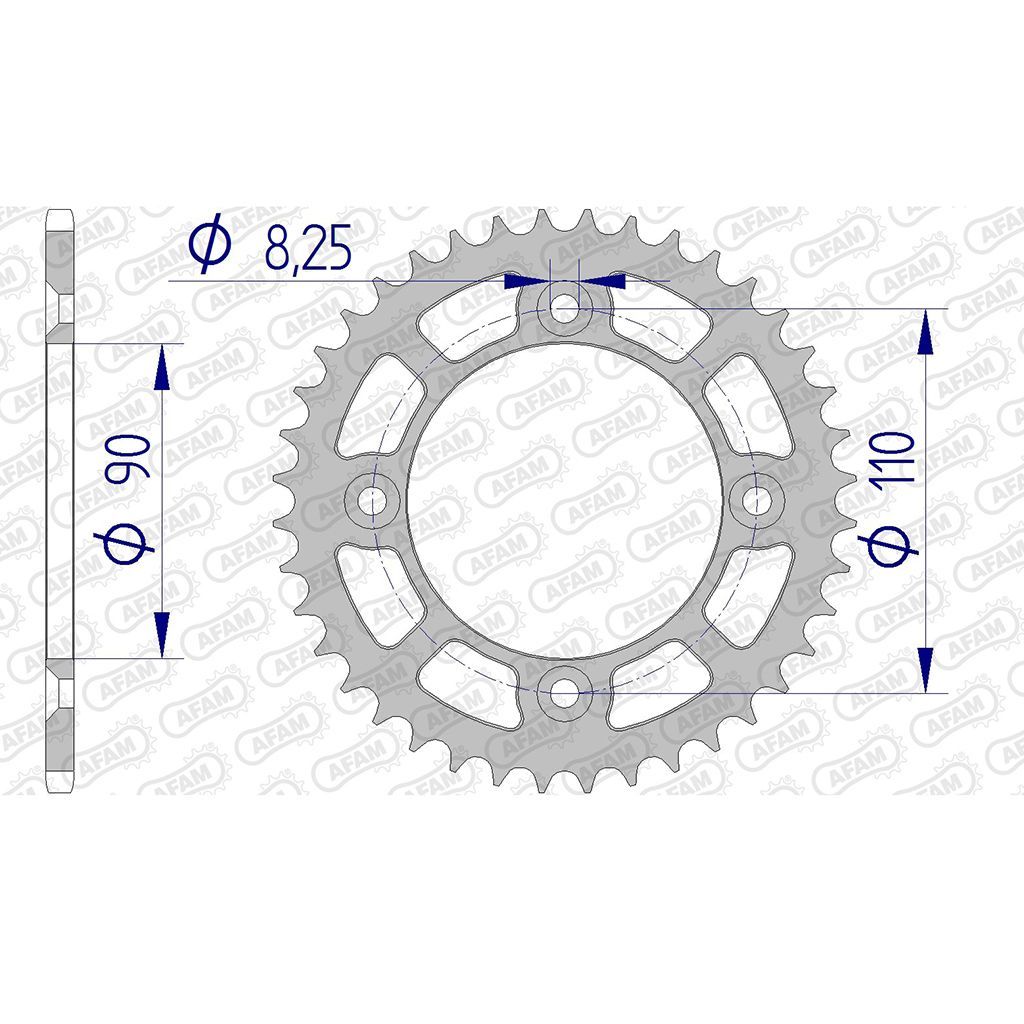 AFAM Kettenrad ALU #415