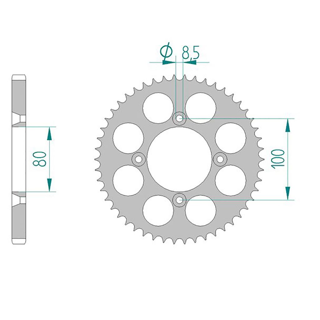 AFAM Kettenrad ALU #428 50 Zähne