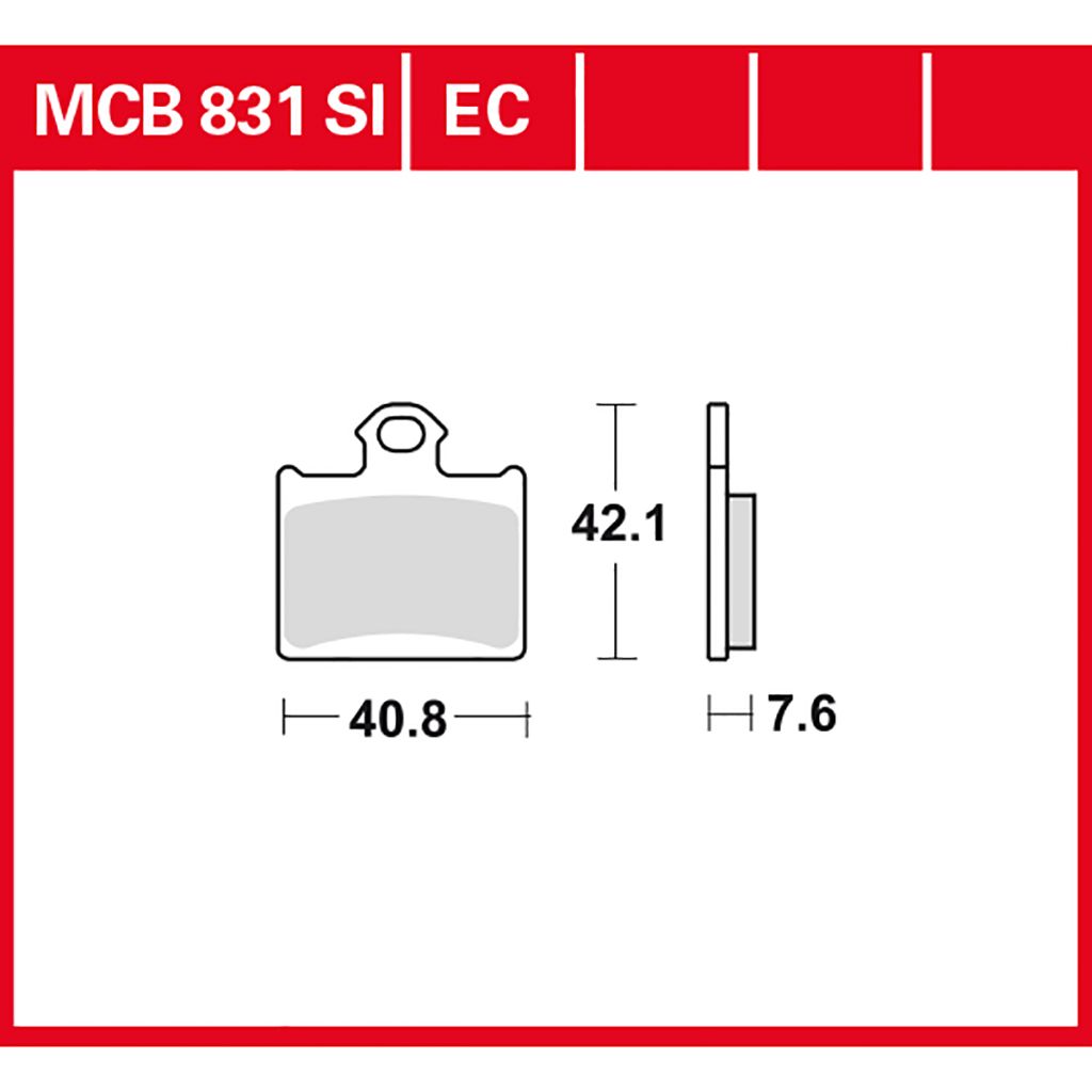 TRW Bremsbelag organisch MCB831EC