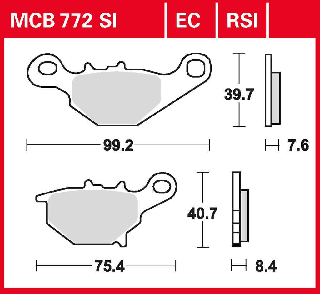 TRW Bremsbelag Sinter Offroad Racing