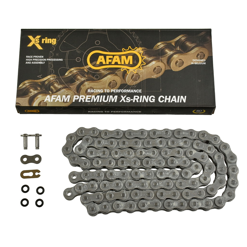 AFAM Kette 520 XRR2-G Xs-Ring 108 Verstärkt mit Niet-Schloss