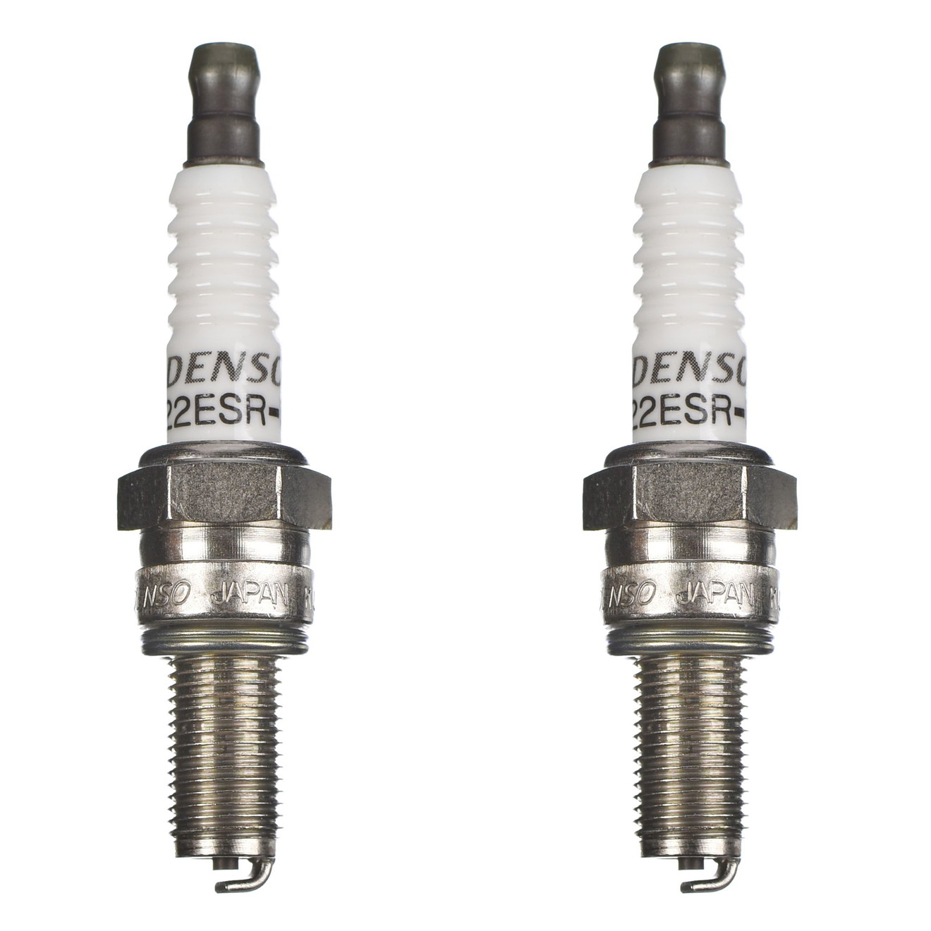DENSO Zündkerze U22ESR-NB m. fester Mutter 2er Set