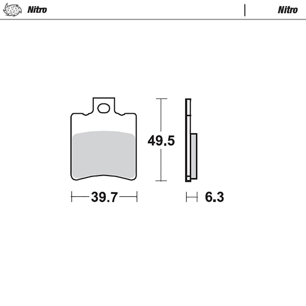 Moto-Master Bremsbelag Nitro ohne ABE