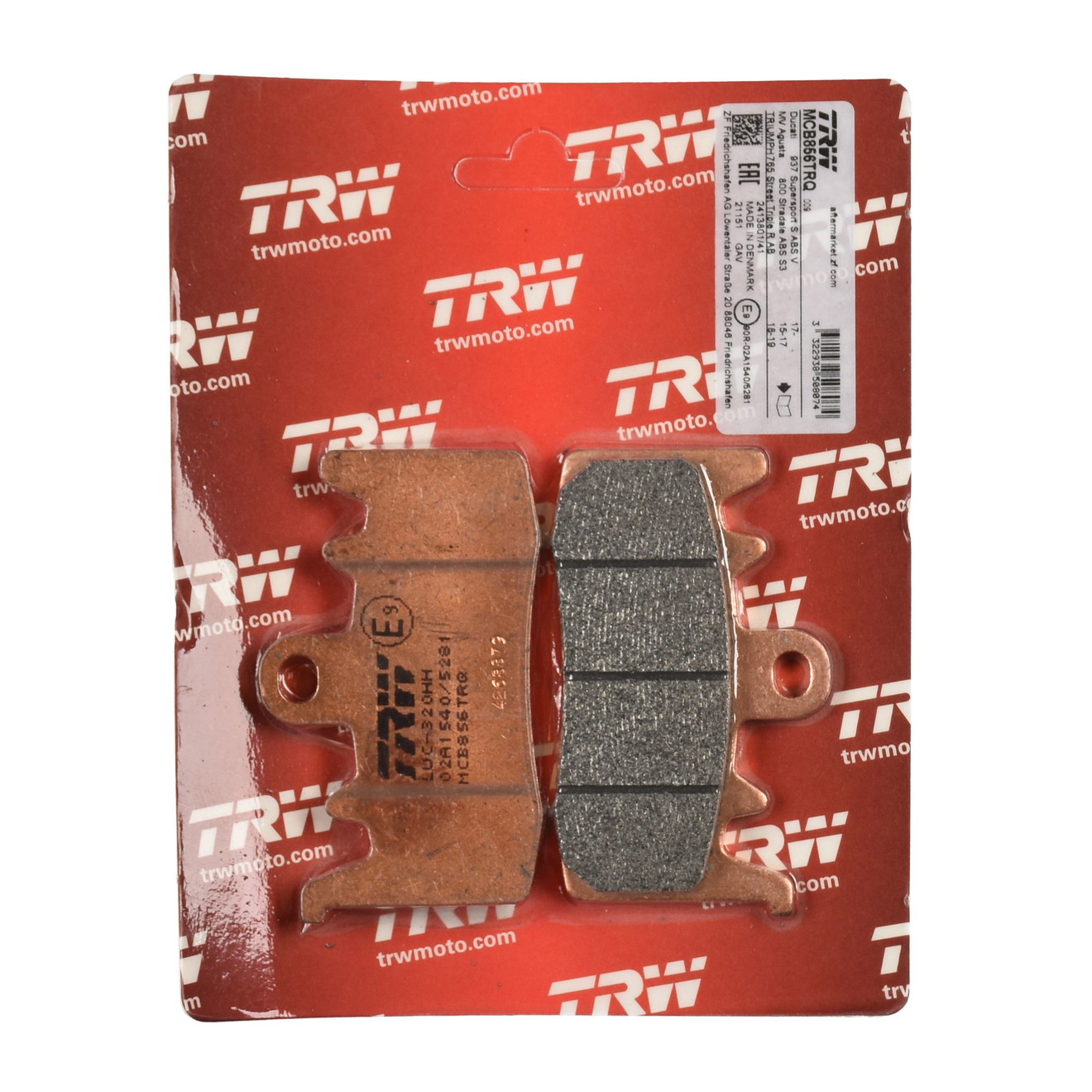 TRW Bremsbelag Sinter Racing ABE