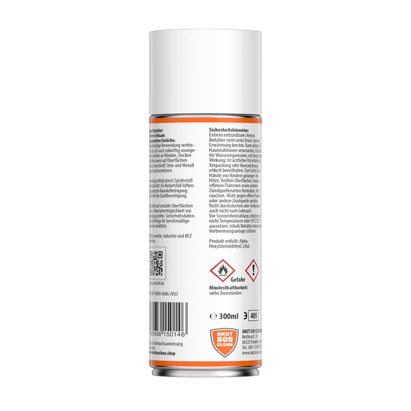AKUT SOS Geruchsbeseitigungsspray Smell Off Long Life 300ml
